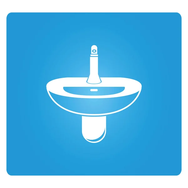 Web Icon Vector Illustration Sink — Stock Vector