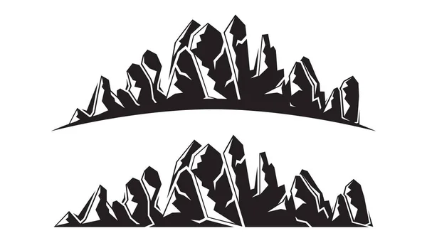 Illustration Vectorielle Des Montagnes Voyages — Image vectorielle