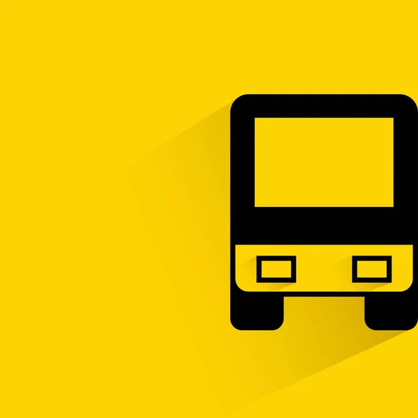 Icona Web Illustrazione Vettoriale Del Bus — Vettoriale Stock