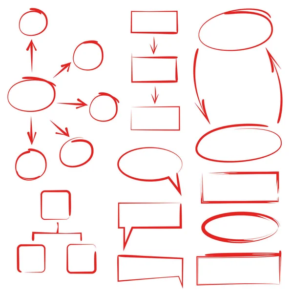Handgezeichnetes Diagramm Handgezeichnetes Diagramm — Stockvektor