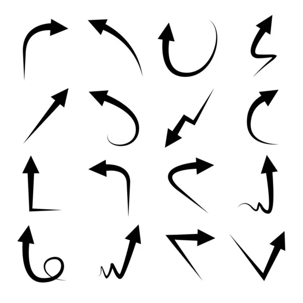 Illustrazione Vettoriale Delle Icone Delle Frecce — Vettoriale Stock