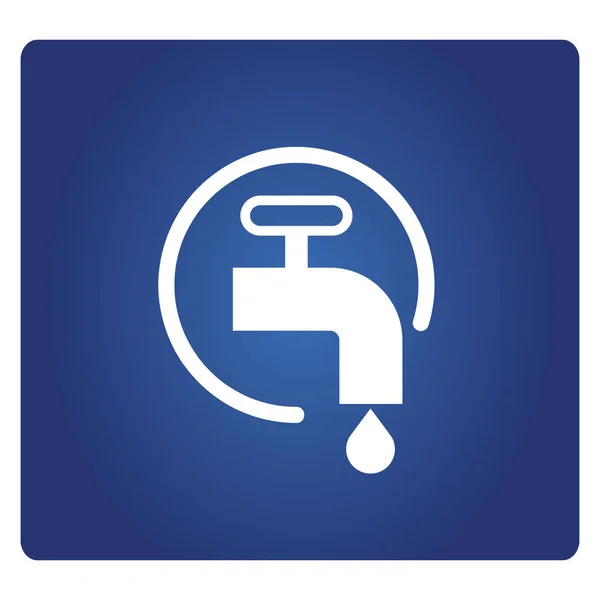 Web Icon Vector Illustration Water Faucet — Stock Vector