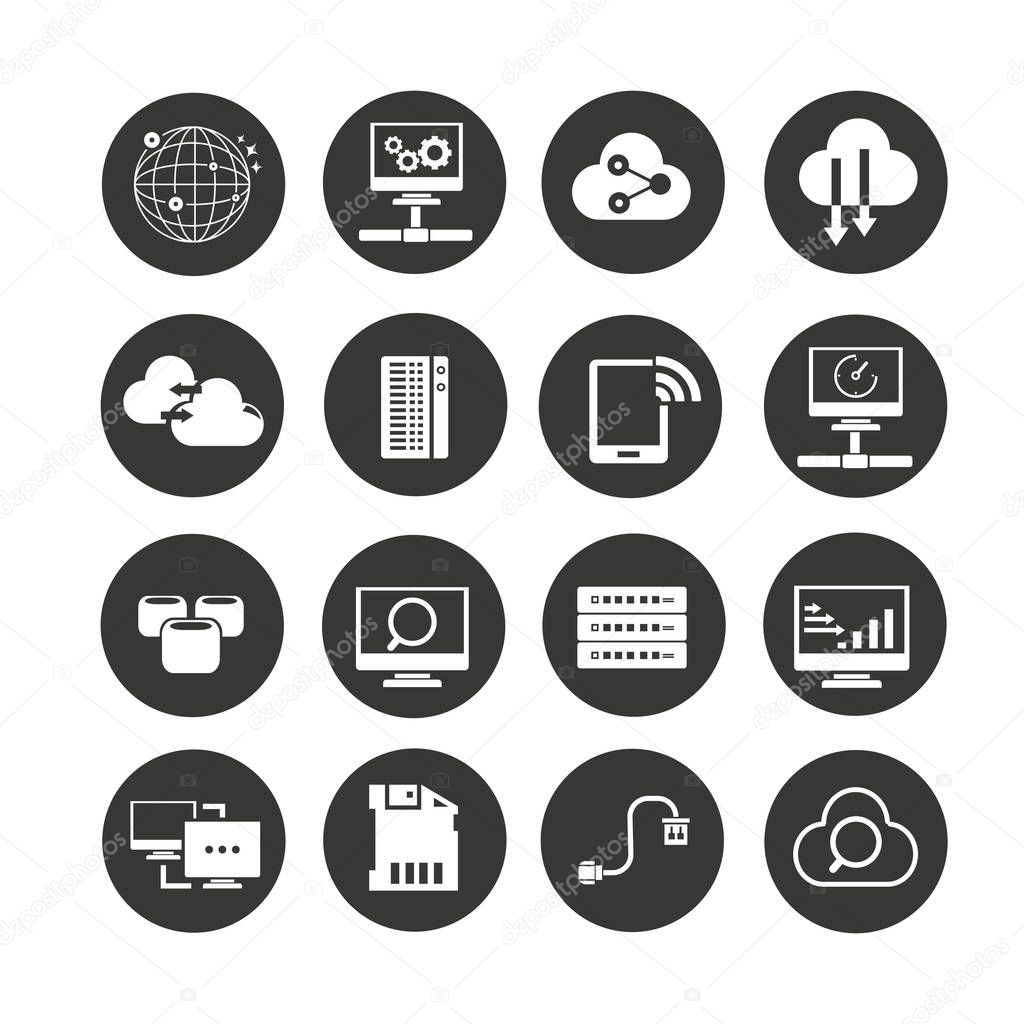 web icons set. Vector illustration 