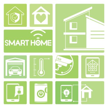Vektör illüstrasyon. akıllı ev konsepti
