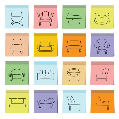 Web simgeler kümesi. vektör çizim 