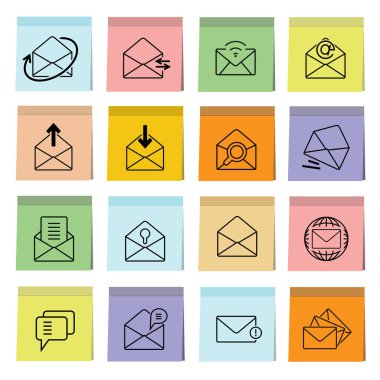 Web simgeler kümesi. vektör çizim 