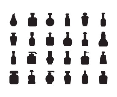 Şişelerin vektör illüstrasyonu