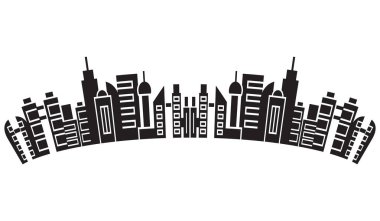 Cityscape binalar vektör Illustration