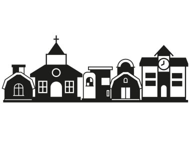 Cityscape binalar vektör Illustration