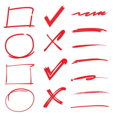 şekiller kümesinin vektör illüstrasyonu