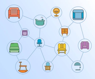 Web simgeler kümesi. vektör çizim 