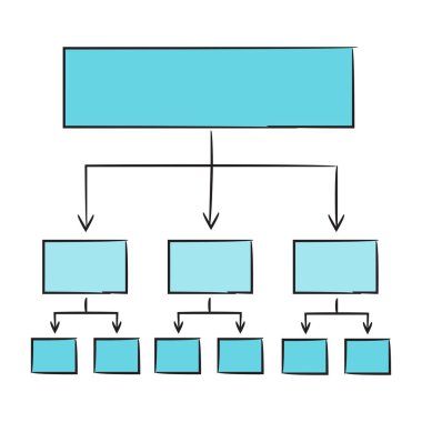 hiyerarşi kabarcıkları vektör illüstrasyon