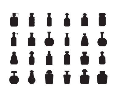 Şişelerin vektör illüstrasyonu