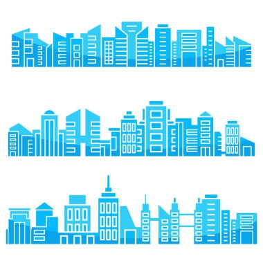 Cityscape binalar vektör Illustration