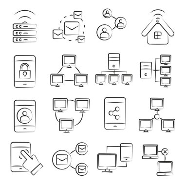Web simgeler kümesi. vektör çizim    