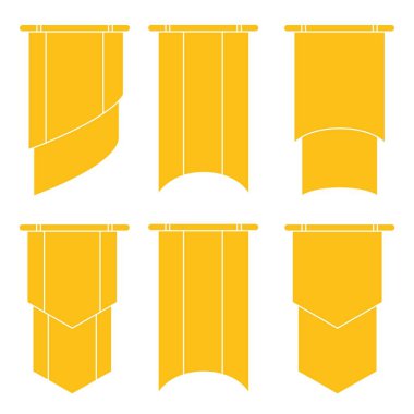 renk şeritler veya afiş kümesi, sadece vektör illüstrasyon