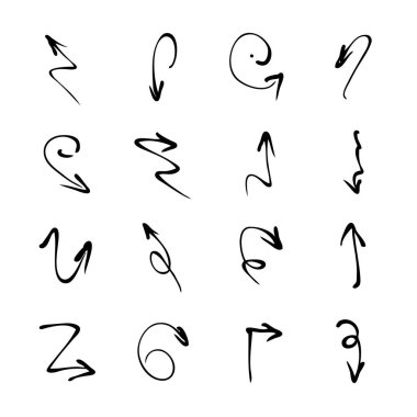 oklar vektör çizim