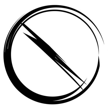 Web simgesi. Dur işaretinin vektör çizimi 