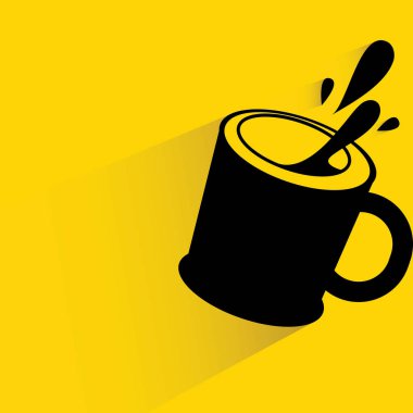 Web simgesi. Fincan Vektör illüstrasyon