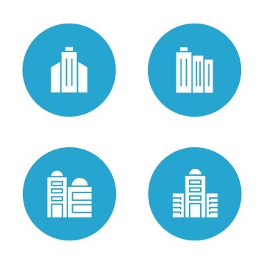 binalar, simgeler vektör Illustration