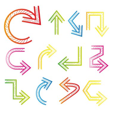 okların vektör illüstrasyonu, set