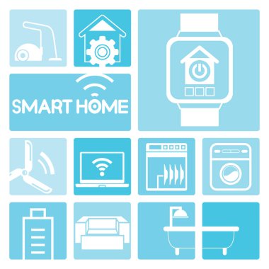 Vektör illüstrasyon. akıllı ev konsepti