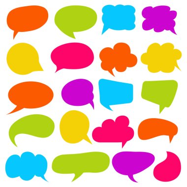 Konuşma baloncuklarının vektör çizimi