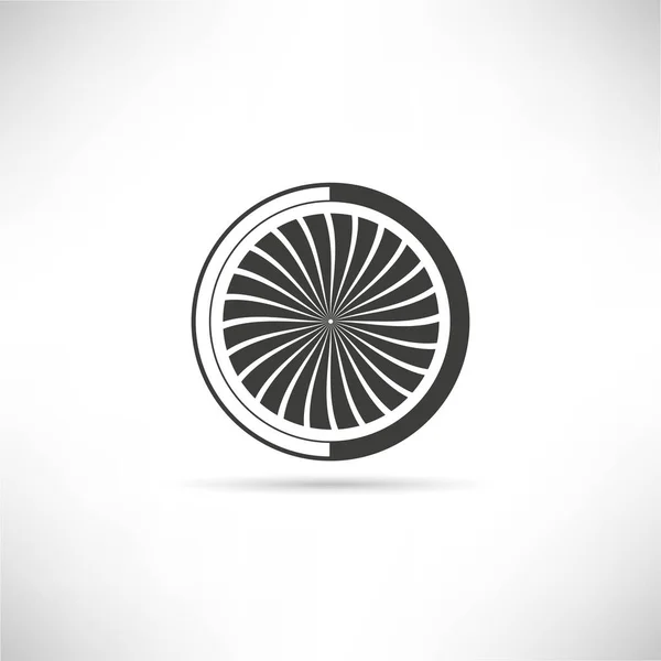 Ilustracja Wektorowa Ikony Turbiny — Wektor stockowy