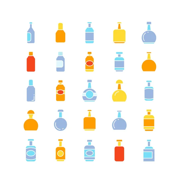 Vector Illustration Bottles Set — Stock Vector