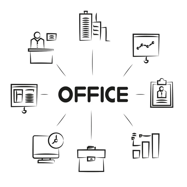 Επιχειρηματική Ιδέα Απεικόνιση Διανύσματος Του Γραφείου — Διανυσματικό Αρχείο