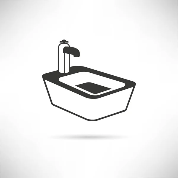 Web Icon Vector Illustration Sink — Stock Vector