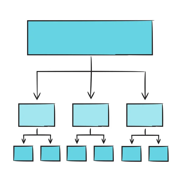 Vektor Illustration Hierarkibubblor — Stock vektor