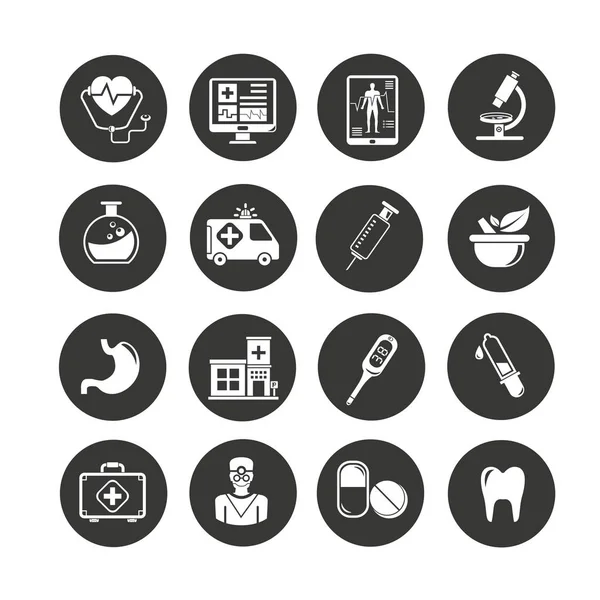 Web Icons Gesetzt Vektorillustration — Stockvektor