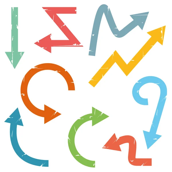 Векторная Иллюстрация Значков Стрелок — стоковый вектор