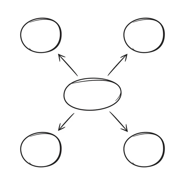 Vektorová Ilustrace Diagramu Šablona — Stockový vektor