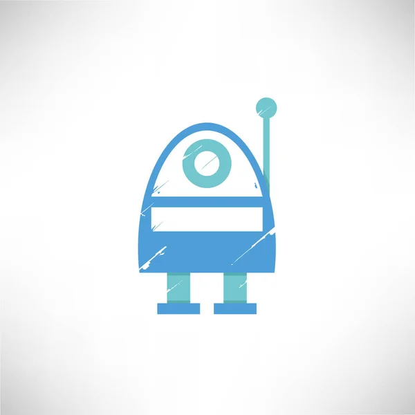 Vector Illustration Robot Icon — Stock Vector