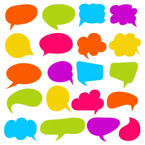 Vector Illustration Speech Bubbles — Stock Vector