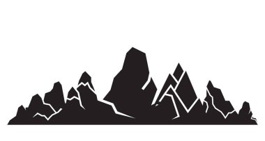 Dağlar vektör Illustration. Seyahat