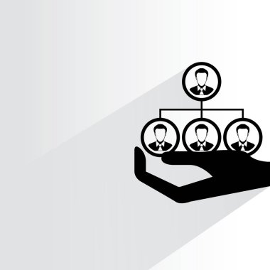 iş kavramı, ağ vektör illüstrasyon