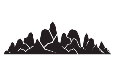 Dağlar vektör Illustration. Seyahat