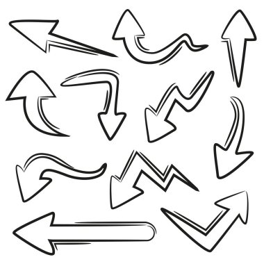 oklar vektör çizim