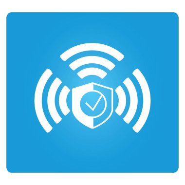 Web simgesi. Kalkanın vektör çizimi