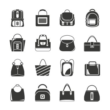 çanta simgeleri vektör Illustration 