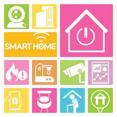 Vektör illüstrasyon. akıllı ev konsepti