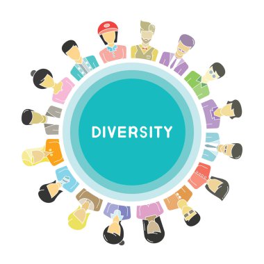 Vektör illüstrasyonu, insanlar kavramı