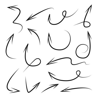 oklar vektör çizim