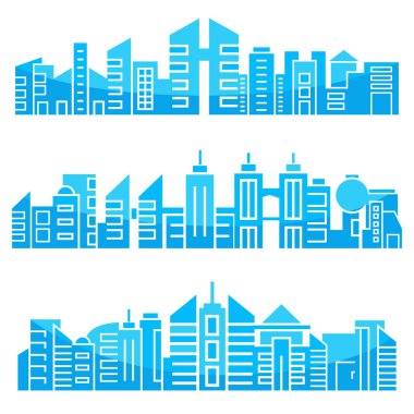 Cityscape binalar vektör Illustration