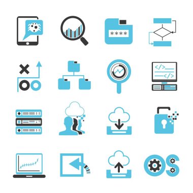 Web simgeler kümesi. vektör çizim      