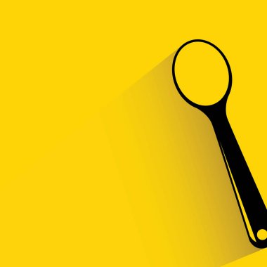 Web simgesi. Kaşığın vektör çizimi  