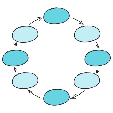 hiyerarşi kabarcıkları vektör illüstrasyon